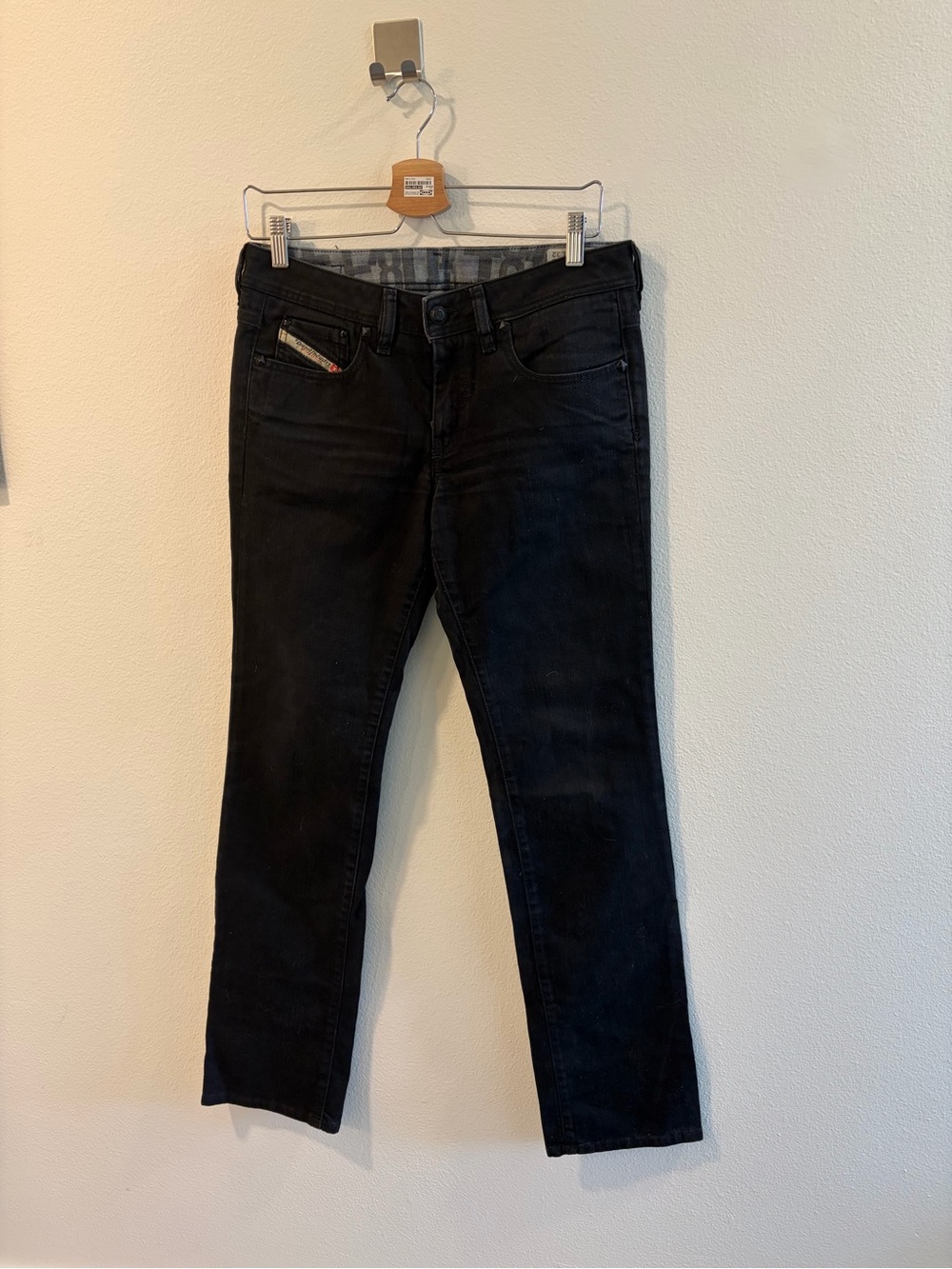 Diesel Black Women's Straight-Leg Jeans